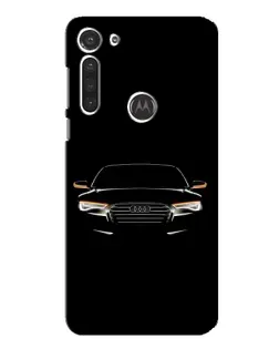 Чохол для Motorola MOTO G8 з картинкою «Audi — нічний контур»