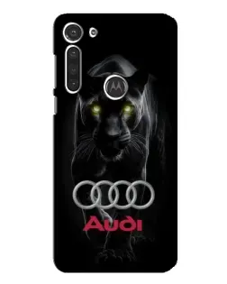 Чохол для Motorola MOTO G8 з картинкою «Пантера та Audi»