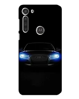 Чохол для Motorola MOTO G8 з картинкою «Audi в неоні»