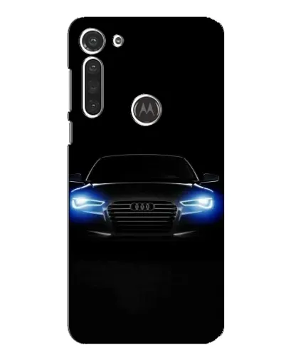 Чохол для Motorola MOTO G8 з картинкою «Audi в неоні»
