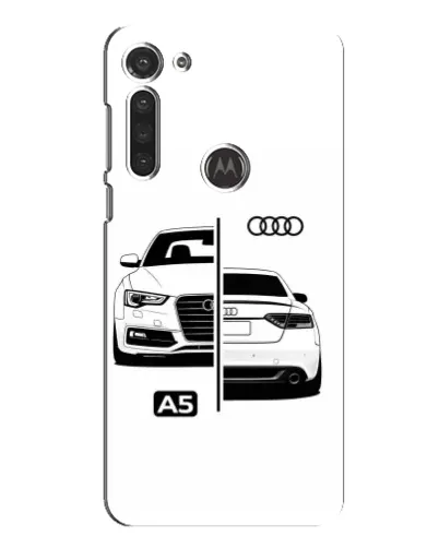 Чохол для Motorola MOTO G8 з картинкою «Audi — контрастний дизайн»