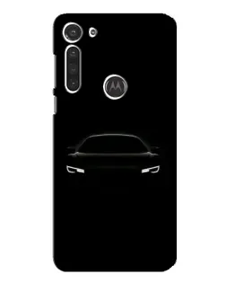 Чохол для Motorola MOTO G8 з картинкою «Погляд Audi у темряві»