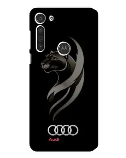 Чохол для Motorola MOTO G8 з картинкою «Графіка — пантера та Audi»