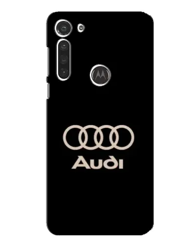 Чохол для Motorola MOTO G8 з картинкою «Audi — золотий логотип»