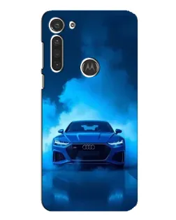 Чохол для Motorola MOTO G8 з картинкою «Audi — блакитна енергія»
