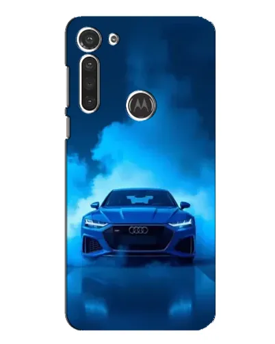 Чохол для Motorola MOTO G8 з картинкою «Audi — блакитна енергія»