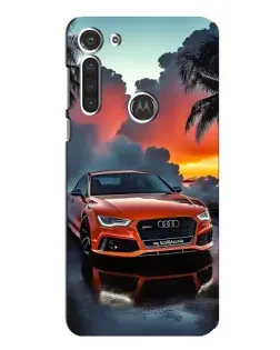 Чохол для Motorola MOTO G8 з картинкою «Audi — захід сонця»