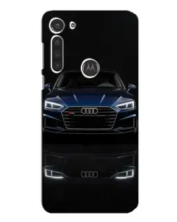 Чохол для Motorola MOTO G8 з картинкою «Audi — нічне відображення»
