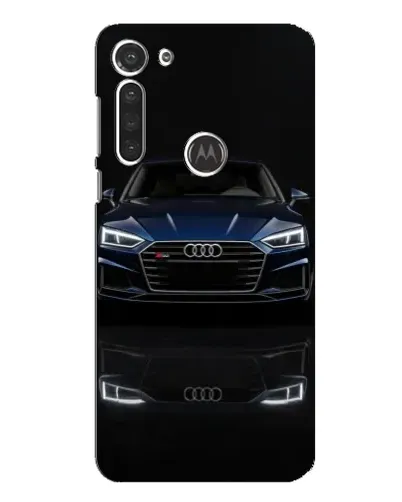 Чохол для Motorola MOTO G8 з картинкою «Audi — нічне відображення»