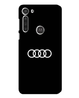 Чохол для Motorola MOTO G8 з картинкою «Audi White Logo»