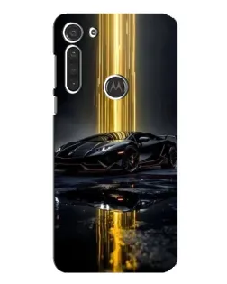 Чехол для Motorola MOTO G8 с картинкой «Ночной Lamborghini драйв»