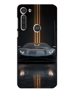 Чехол для Motorola MOTO G8 с картинкой «Lamborghini золотые линии»