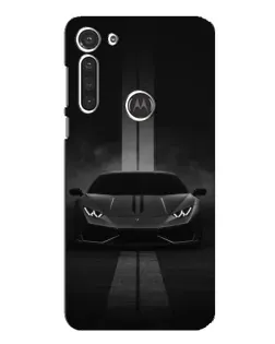 Чехол для Motorola MOTO G8 с картинкой «Lamborghini симметрия дорог»