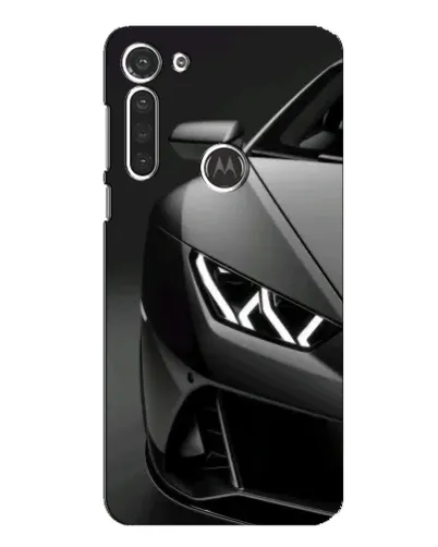 Чехол для Motorola MOTO G8 с картинкой «Lamborghini фары детализация»