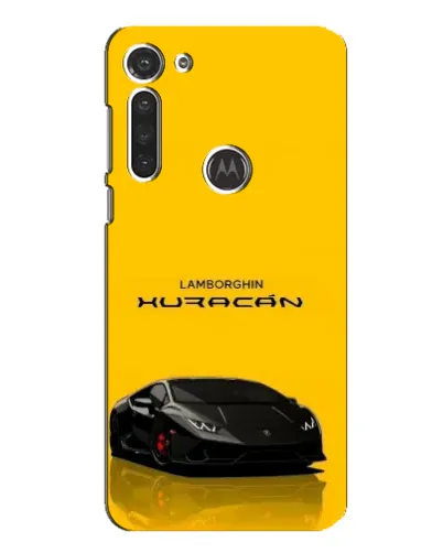 Чехол для Motorola MOTO G8 с картинкой «Lamborghini Huracan черный»