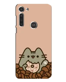 Чохол для Motorola MOTO G8 з картинкою «Кавовий Пушин»