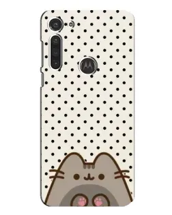 Чехол для Motorola MOTO G8 с картинкой «Пушин в горошек»