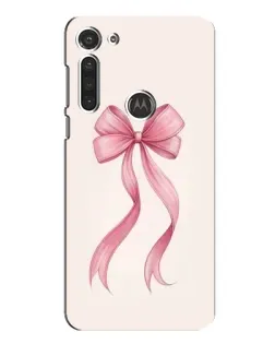 Чехол для Motorola MOTO G8 с картинкой «Розовый бант»
