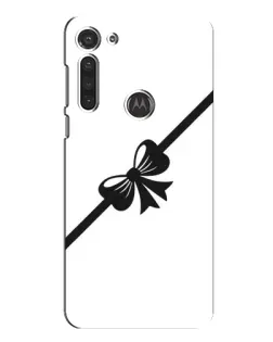 Чехол для Motorola MOTO G8 с картинкой «Диагональный бант»