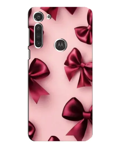 Чехол для Motorola MOTO G8 с картинкой «Бордовый атлас»