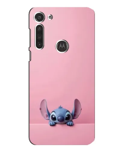 Чехол для Motorola MOTO G8 с картинкой «Stitch выглядывает»