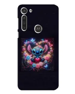 Чехол для Motorola MOTO G8 с картинкой «Stitch в цветах» Чехол для Motorola MOTO G8 с картинкой «Stitch в цветах»