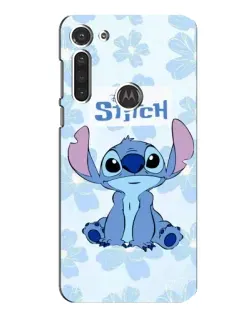 Чехол для Motorola MOTO G8 с картинкой «Stitch среди цветов» Чехол для Motorola MOTO G8 с картинкой «Stitch среди цветов»