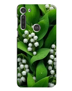 Чехол для Motorola MOTO G8 с картинкой «Ландыши в зелени»