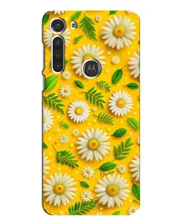 Чехол для Motorola MOTO G8 с картинкой «Ромашковое солнце»