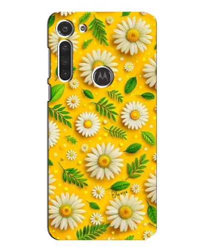 Чехол для Motorola MOTO G8 с картинкой «Ромашковое солнце»