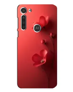 Чехол для Motorola MOTO G8 с картинкой «Маковые соцветия»