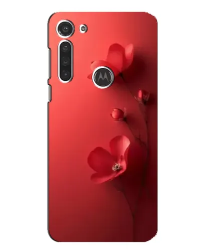 Чехол для Motorola MOTO G8 с картинкой «Маковые соцветия»