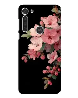 Чехол для Motorola MOTO G8 с картинкой «Розовая ветка сакуры»