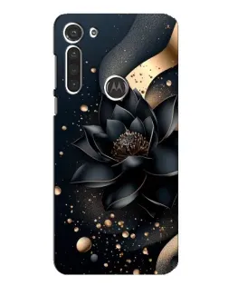 Чехол для Motorola MOTO G8 с картинкой «Черный лотос»