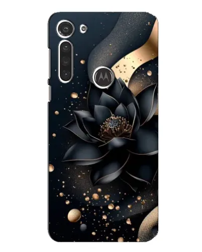 Чехол для Motorola MOTO G8 с картинкой «Черный лотос»