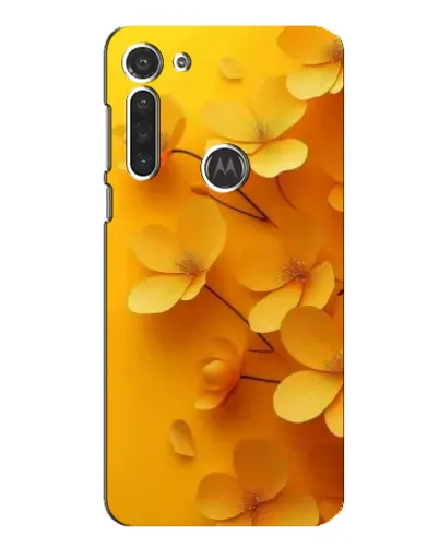 Чехол для Motorola MOTO G8 с картинкой «Золотые лепестки»