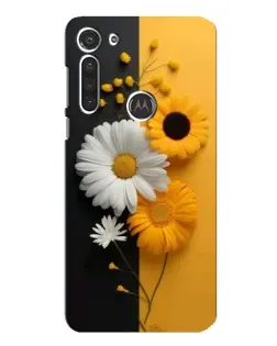 Чехол для Motorola MOTO G8 с картинкой «Подсолнух и ромашка»