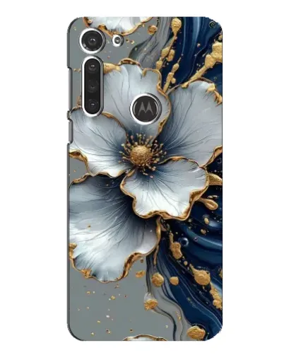 Чехол для Motorola MOTO G8 с картинкой «Белый цветок и золотой флюид» Чехол для Motorola MOTO G8 с картинкой «Белый цветок и золотой флюид»