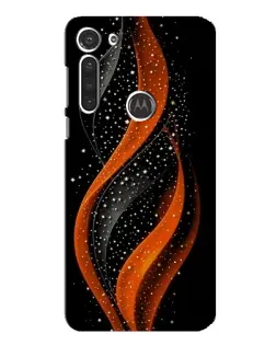 Чехол для Motorola MOTO G8 с картинкой «Огненная звездная волна»