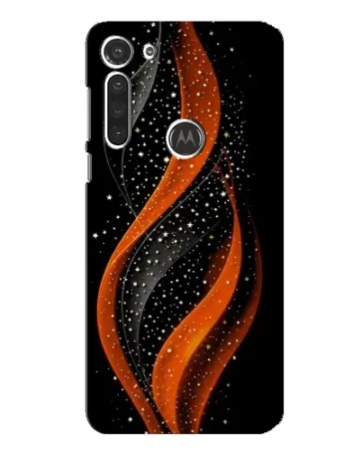 Чехол для Motorola MOTO G8 с картинкой «Огненная звездная волна»