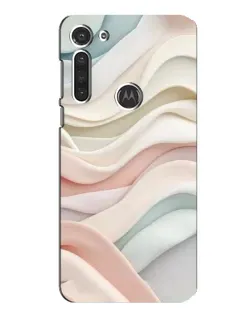 Чехол для Motorola MOTO G8 с картинкой «Пастельные нежные волны»