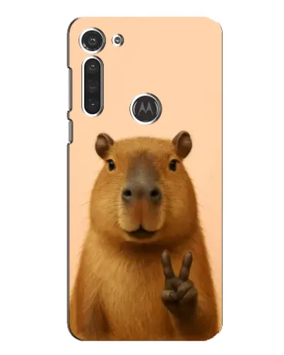 Чохол для Motorola MOTO G8 з картинкою «Капібара вікторія»