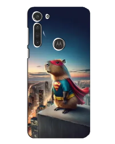 Чохол для Motorola MOTO G8 з картинкою «Капі-мен супергерой»