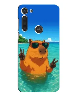 Чохол для Motorola MOTO G8 з картинкою «Морська капібара»