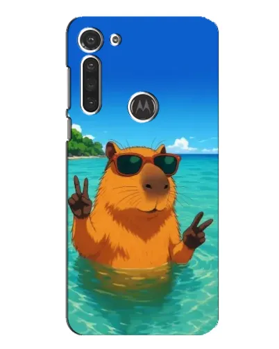 Чохол для Motorola MOTO G8 з картинкою «Морська капібара»