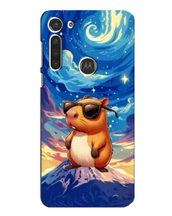 Чохол для Motorola MOTO G8 з картинкою «Капібара Ван Гога»