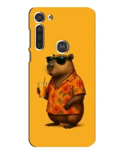 Чохол для Motorola MOTO G8 з картинкою «Капібара на відпочинку»