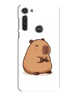 Чохол для Motorola MOTO G8 з картинкою «Товстенька капібара»