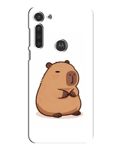 Чохол для Motorola MOTO G8 з картинкою «Товстенька капібара»