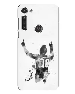 Чохол для Motorola MOTO G8 з картинкою «Чорно-білий силует Мессі» Чохол для Motorola MOTO G8 з картинкою «Чорно-білий силует Мессі»